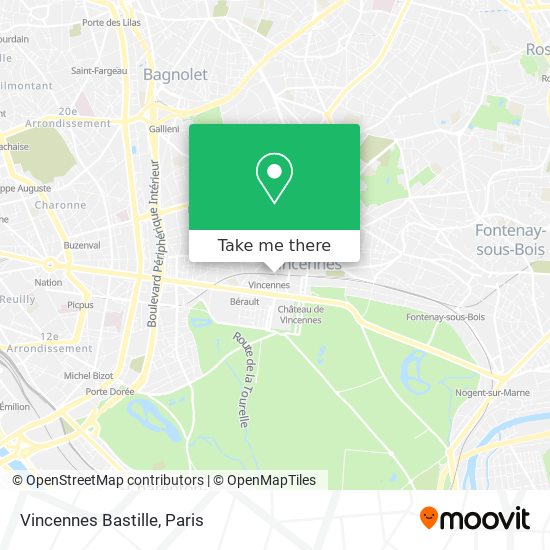 Vincennes Bastille map