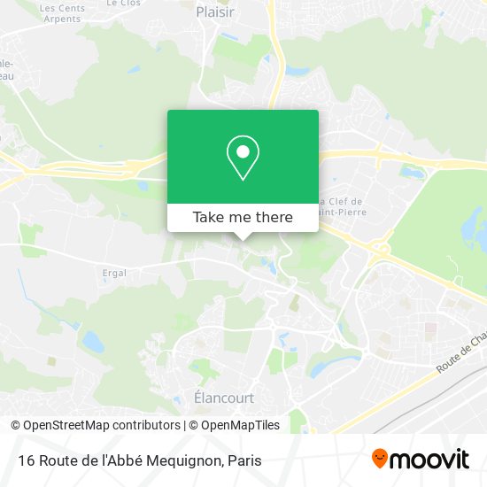 Mapa 16 Route de l'Abbé Mequignon
