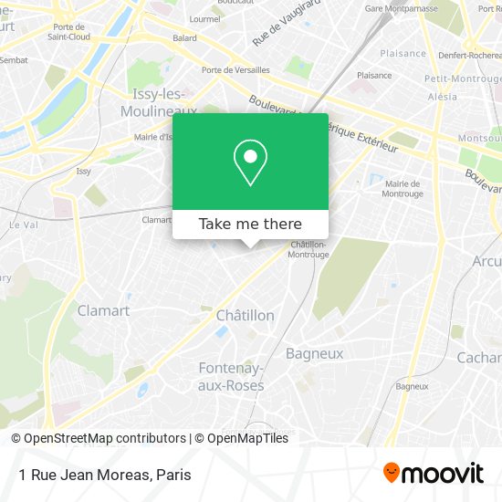 Mapa 1 Rue Jean Moreas