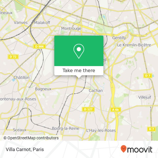 Mapa Villa Carnot