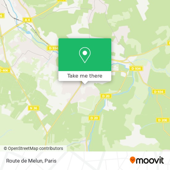 Route de Melun map