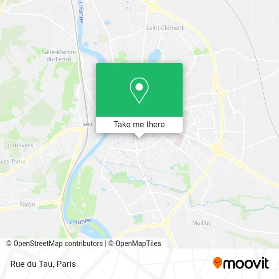 Rue du Tau map