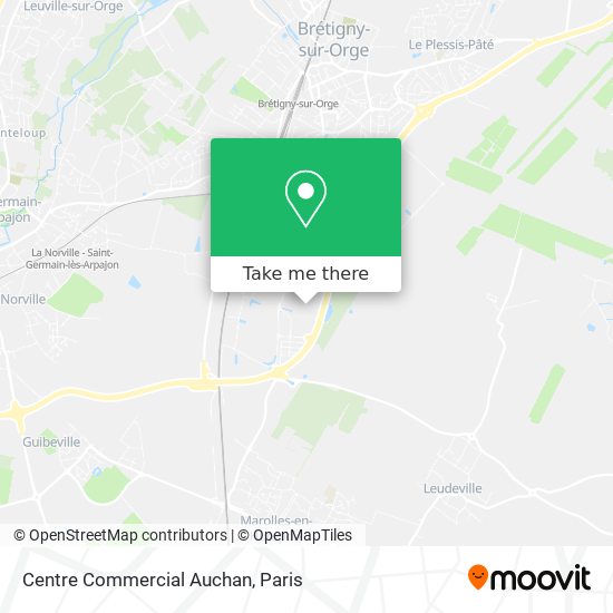 Centre Commercial Auchan map