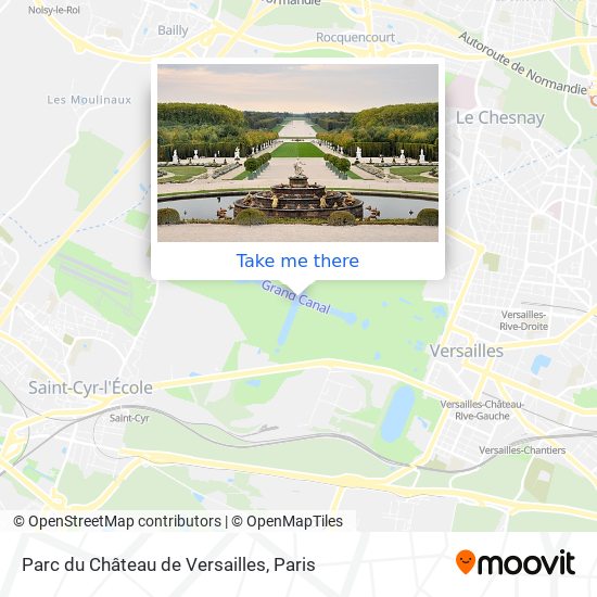 Parc du Château de Versailles map