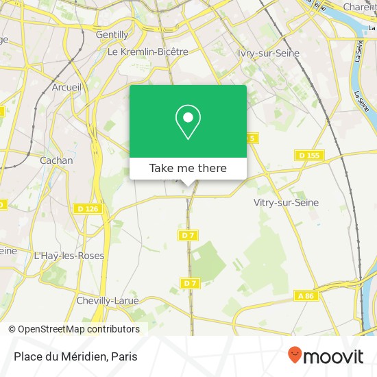 Place du Méridien map