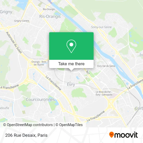 206 Rue Desaix map