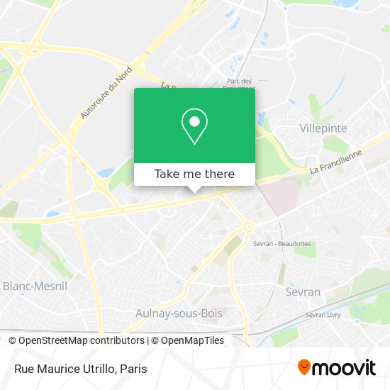 Mapa Rue Maurice Utrillo
