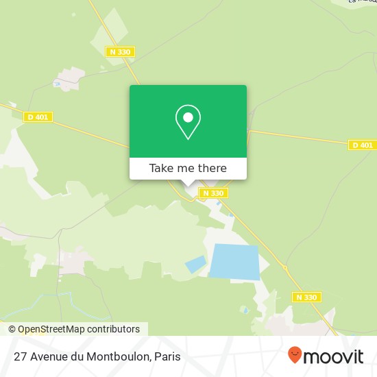 Mapa 27 Avenue du Montboulon