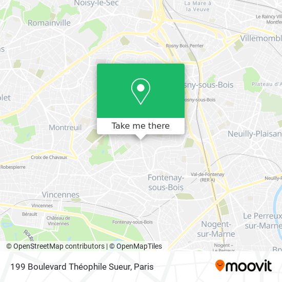 Mapa 199 Boulevard Théophile Sueur