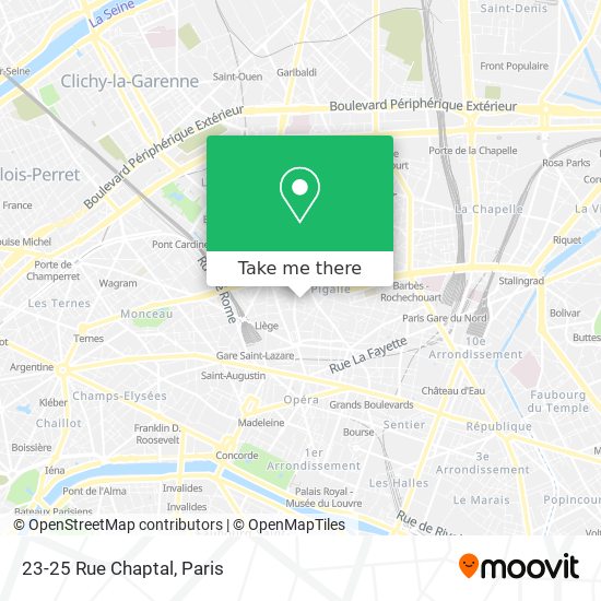 Mapa 23-25 Rue Chaptal