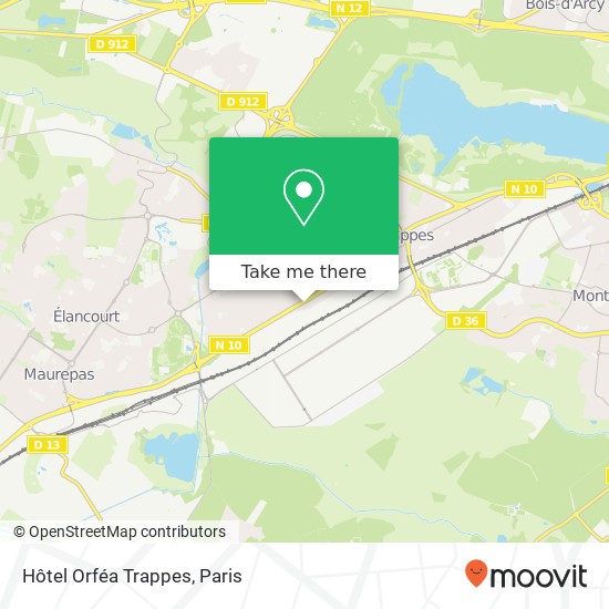 Hôtel Orféa Trappes map