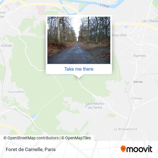 Foret de Carnelle map