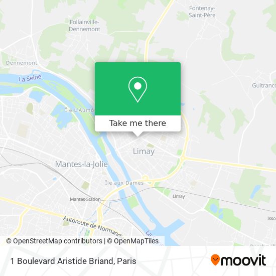 1 Boulevard Aristide Briand map