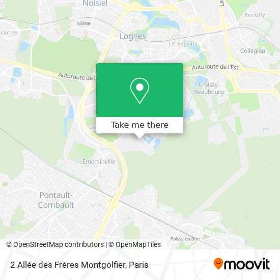 Mapa 2 Allée des Frères Montgolfier