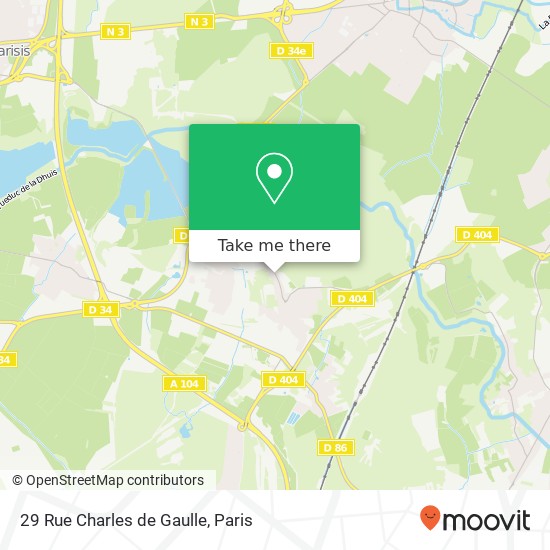 Mapa 29 Rue Charles de Gaulle