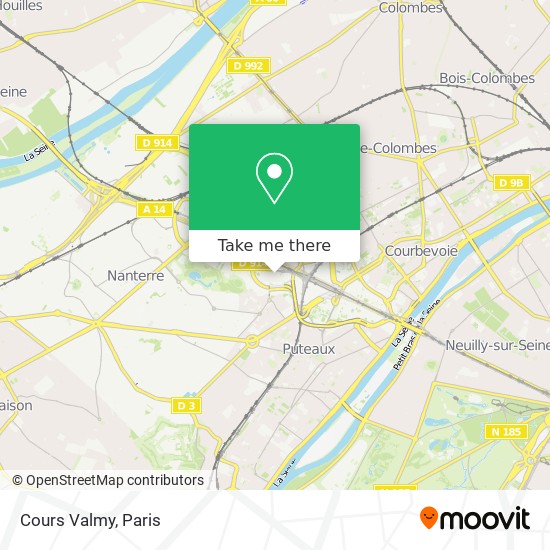 Cours Valmy map