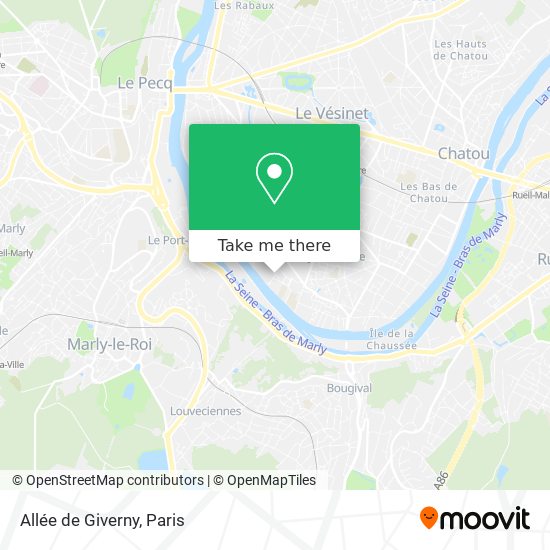 Allée de Giverny map