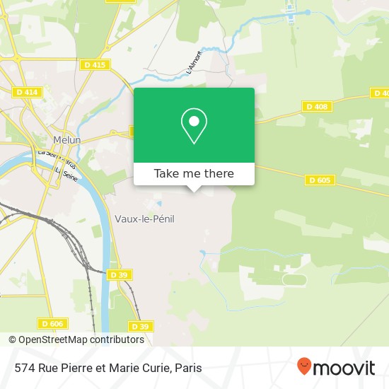Mapa 574 Rue Pierre et Marie Curie