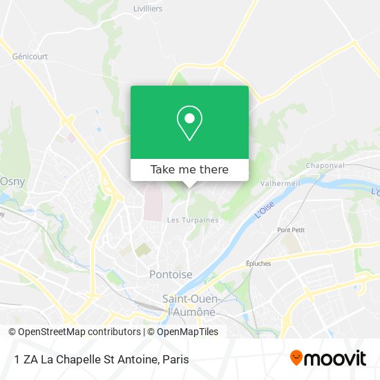 1 ZA La Chapelle St Antoine map