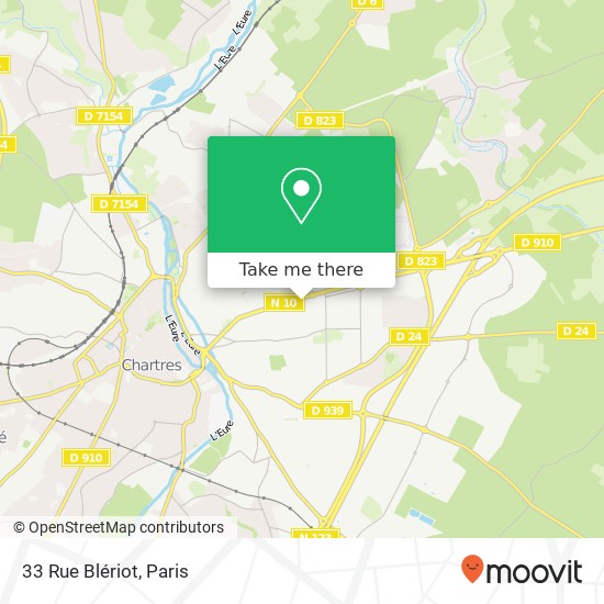 Mapa 33 Rue Blériot