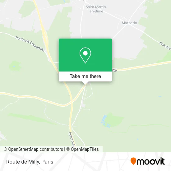 Route de Milly map
