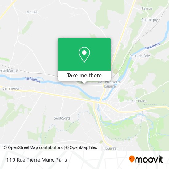 Mapa 110 Rue Pierre Marx