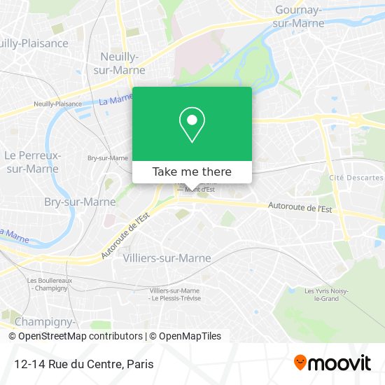 Mapa 12-14 Rue du Centre