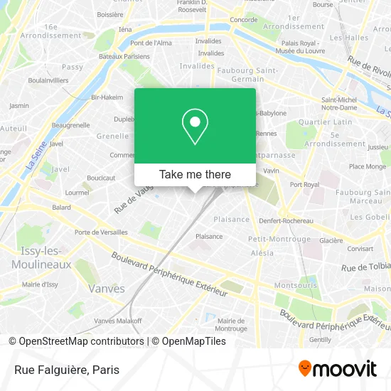 Rue Falguière map