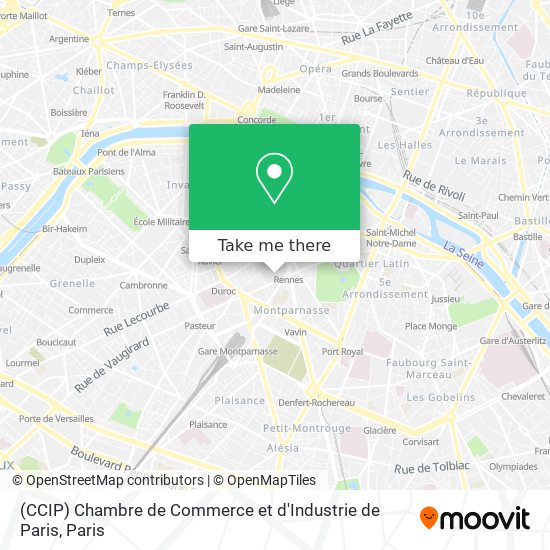 (CCIP) Chambre de Commerce et d'Industrie de Paris map