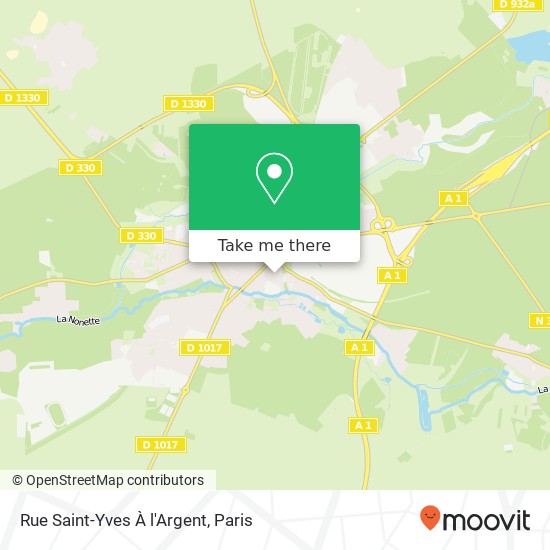 Mapa Rue Saint-Yves À l'Argent