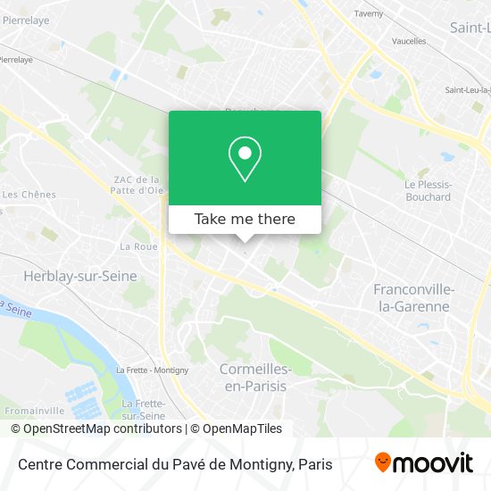 Centre Commercial du Pavé de Montigny map