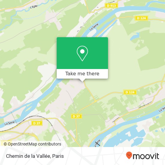 Mapa Chemin de la Vallée