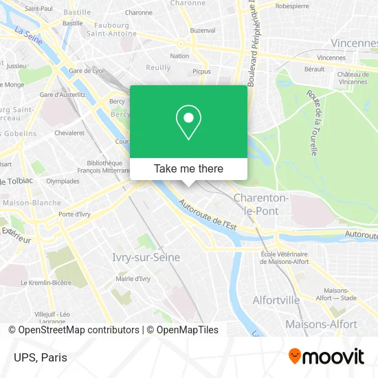 UPS map
