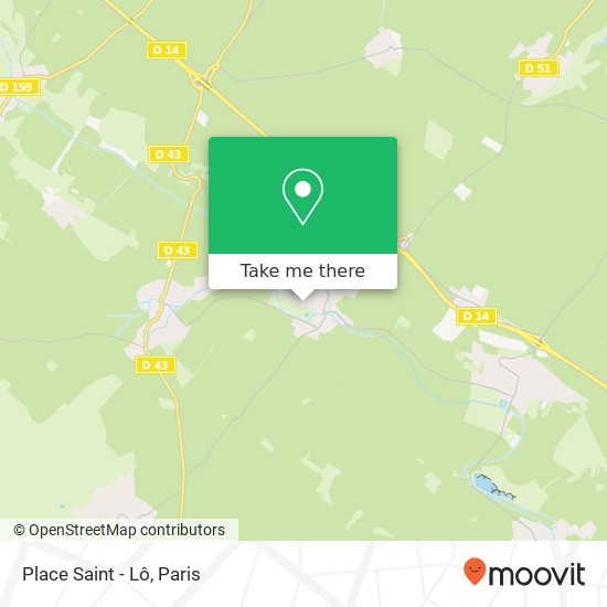 Mapa Place Saint - Lô