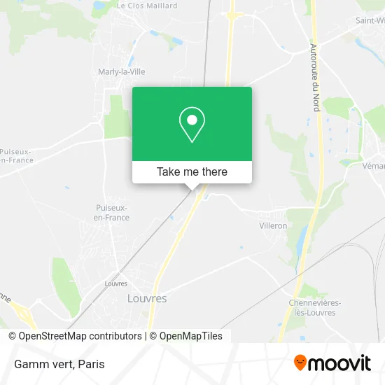 Mapa Gamm vert