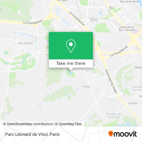 Parc Léonard de Vinci map