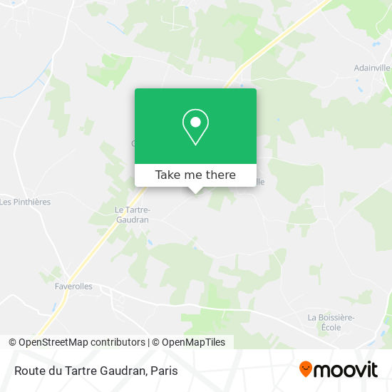 Mapa Route du Tartre Gaudran