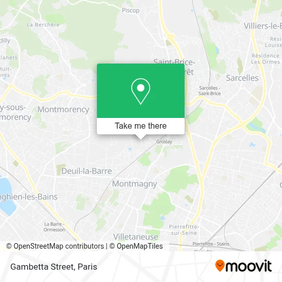 Rue Gambetta map