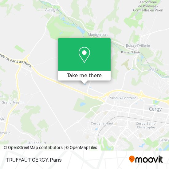 Mapa TRUFFAUT CERGY