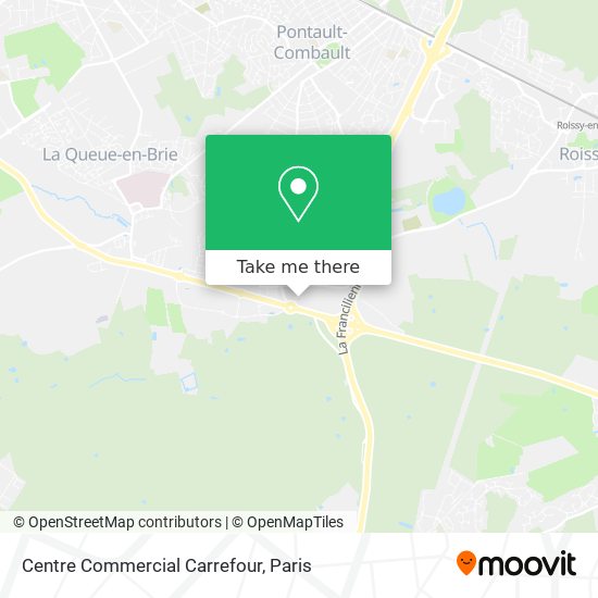 Centre Commercial Carrefour map