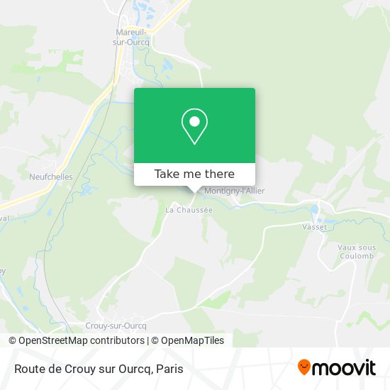 Route de Crouy sur Ourcq map