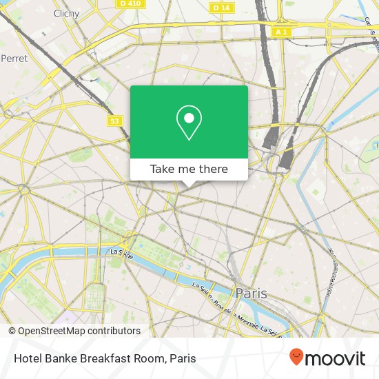 Hotel Banke Breakfast Room map
