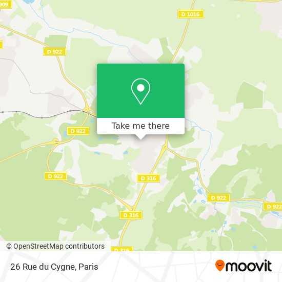Mapa 26 Rue du Cygne