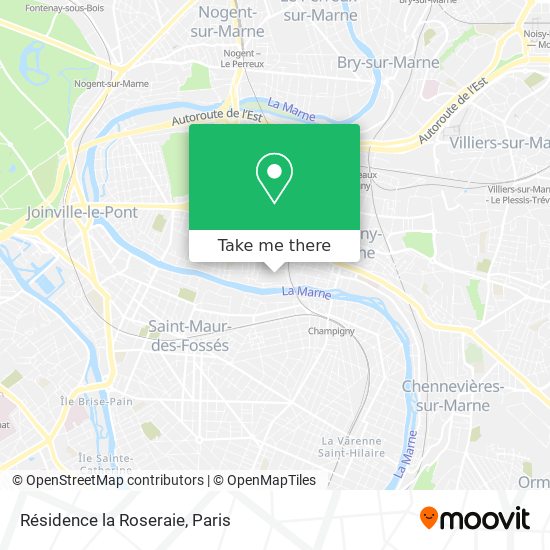 Résidence la Roseraie map