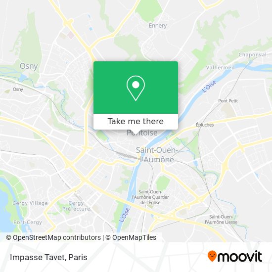Impasse Tavet map