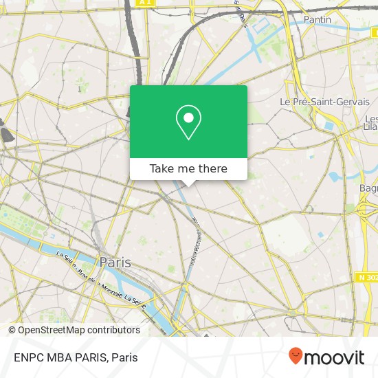 ENPC MBA PARIS map