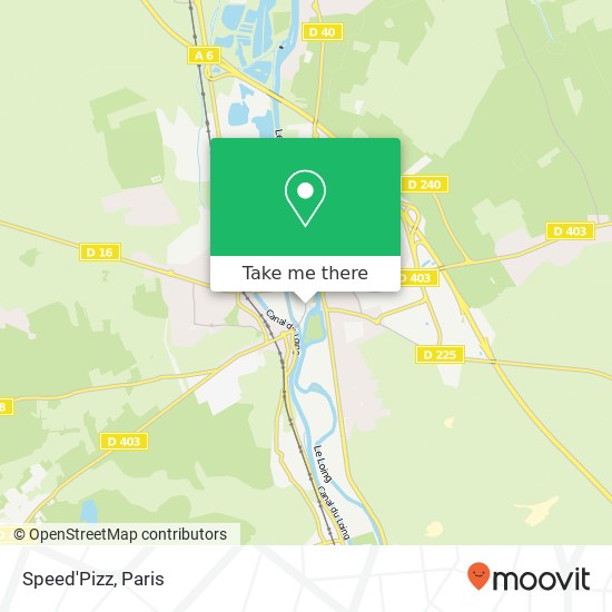 Mapa Speed'Pizz, 12 Rue Gautier 1er 77140 Nemours