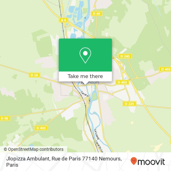 Jlopizza Ambulant, Rue de Paris 77140 Nemours map