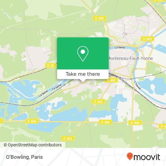 Mapa O'Bowling, Grande Rue 77130 Varennes-sur-Seine