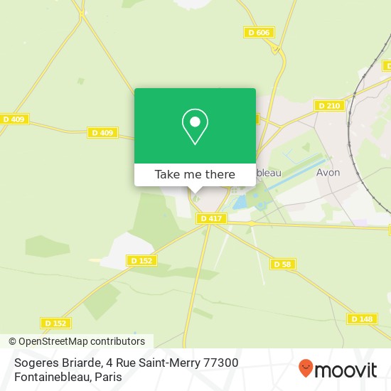 Sogeres Briarde, 4 Rue Saint-Merry 77300 Fontainebleau map